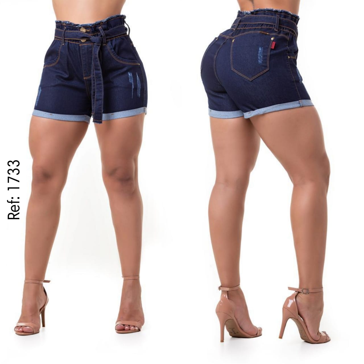Short Curto Jeans Lycra Bojo Bumbum Original Nova Coleção