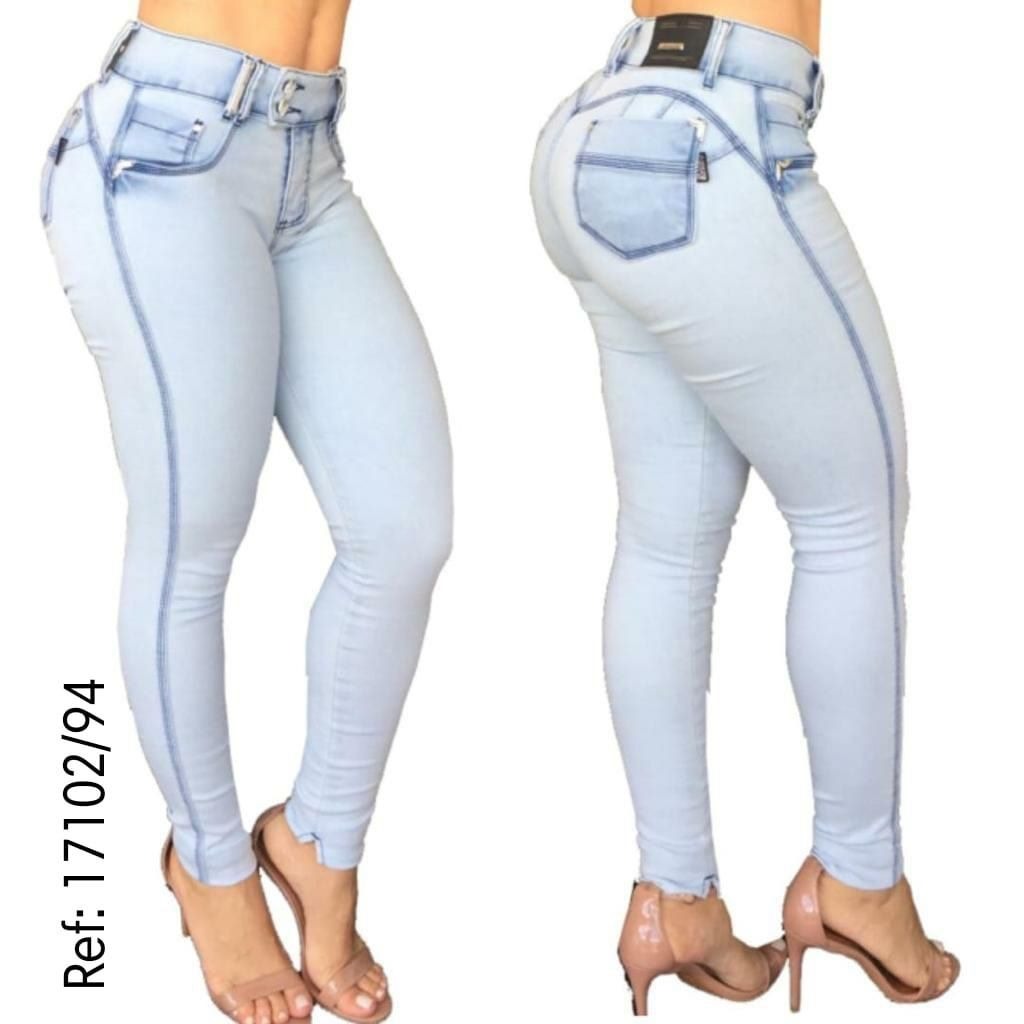 Calça Feminina Skinny Jeans C/ lycra Bojo Modela e Realça Bum Bum Set For Orginal