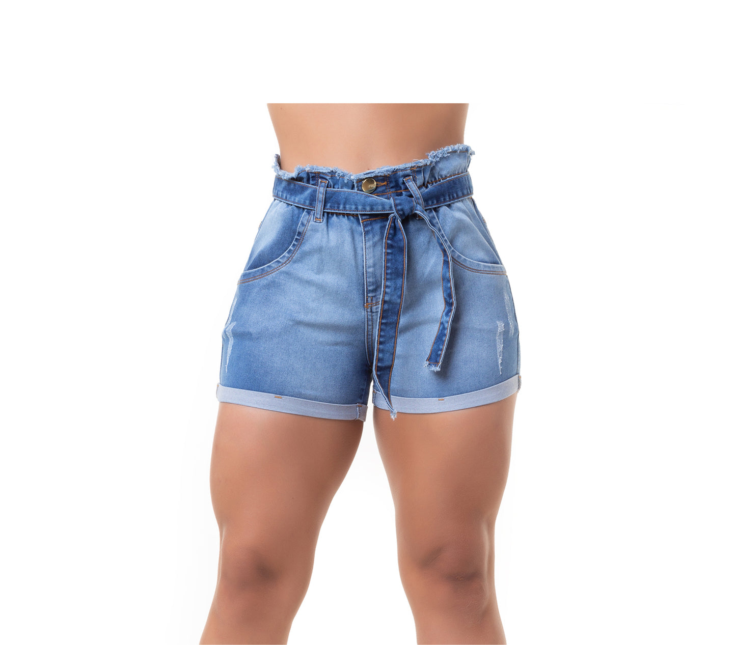 Short Curto Jeans Lycra Bojo Bumbum Original Nova Coleção