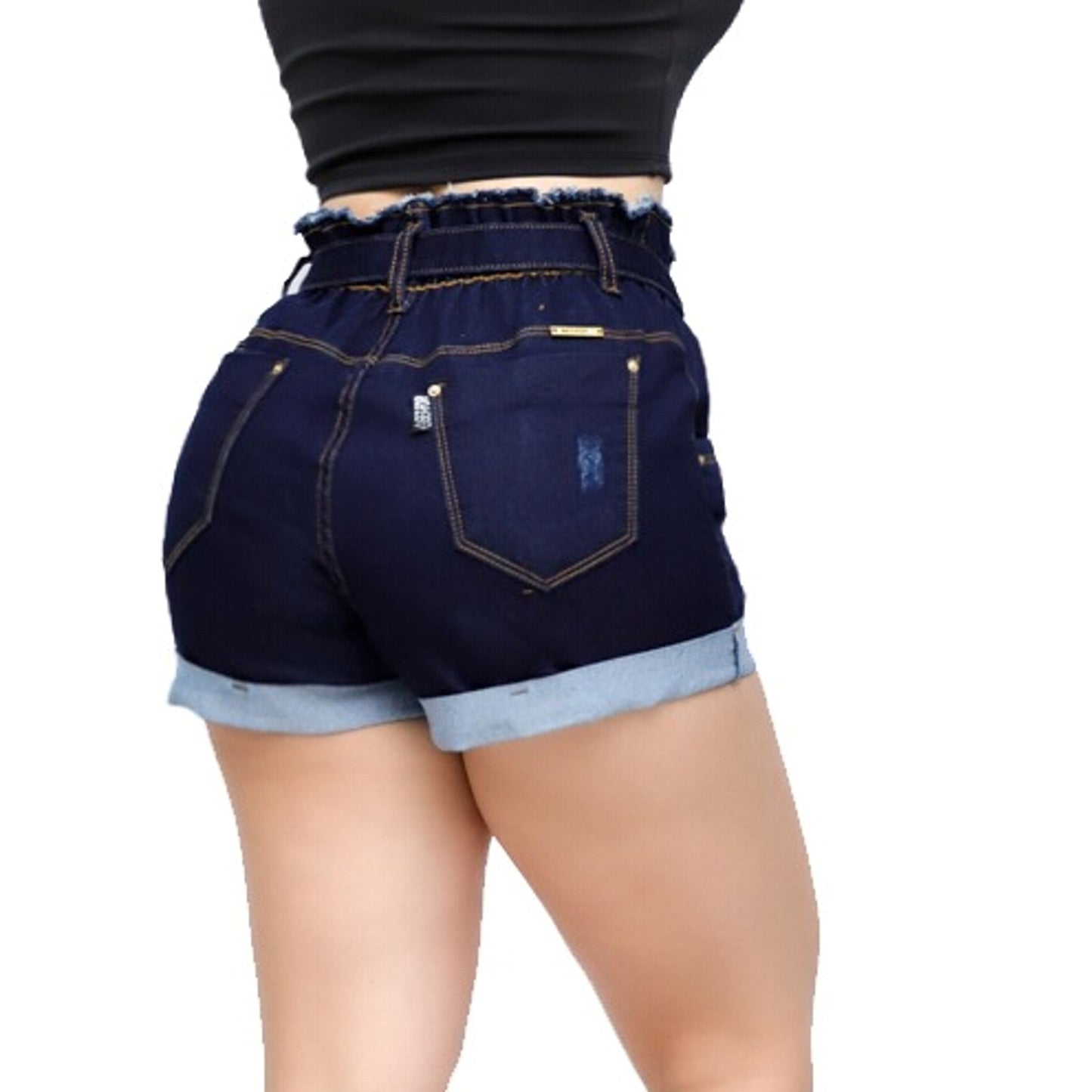 Short Curto Jeans Lycra Bojo Bumbum Original Nova Coleção