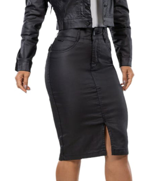 Saia Mid Resinada Envangélica Lycra Strech  Original