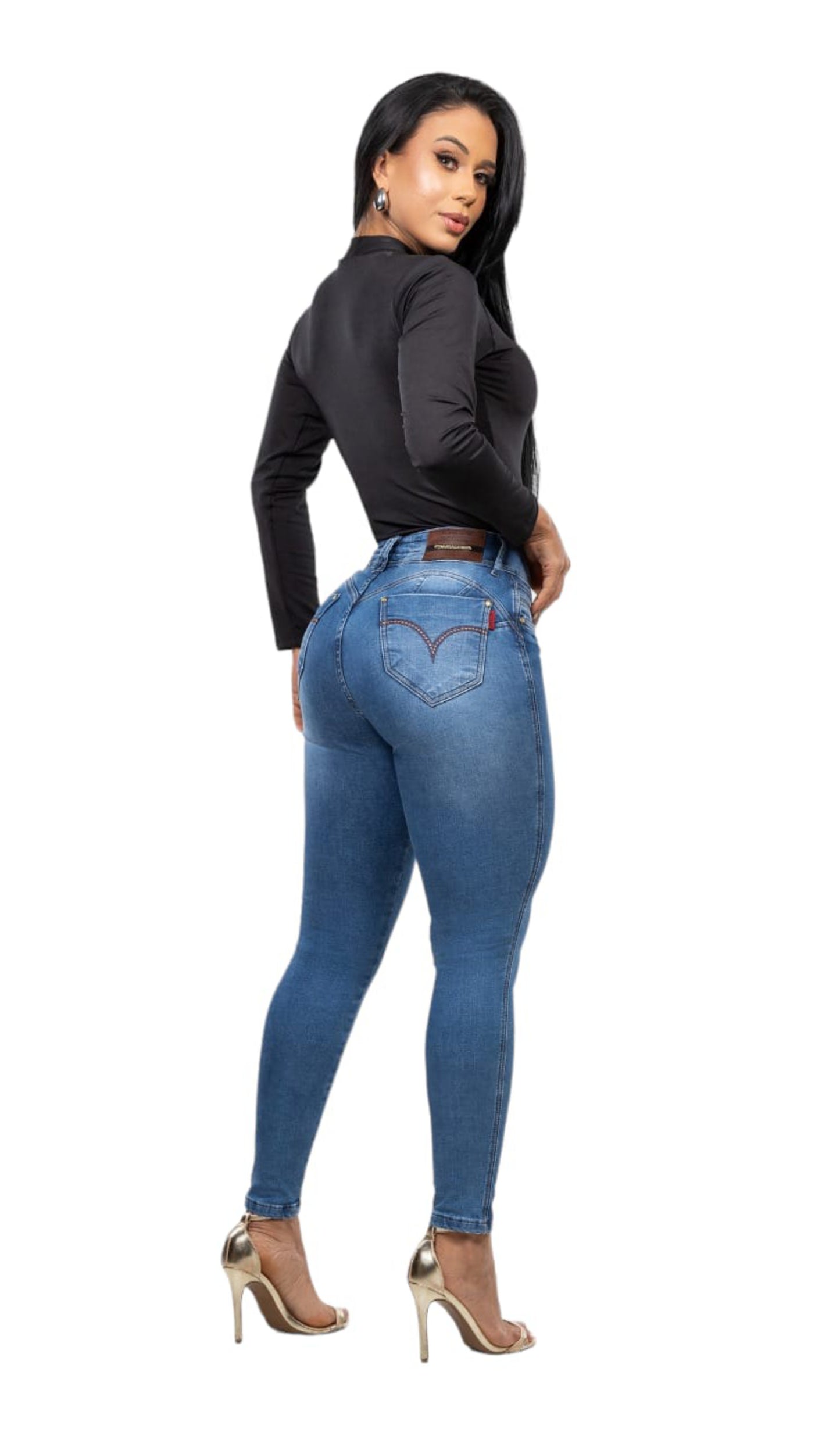 Calça Jeans Strech Com Bojo Bumbum Bull Cigarrete Original