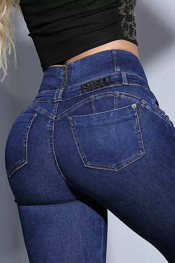 Calça Pit Bull Feminina Modeladora Jeans Com lycra