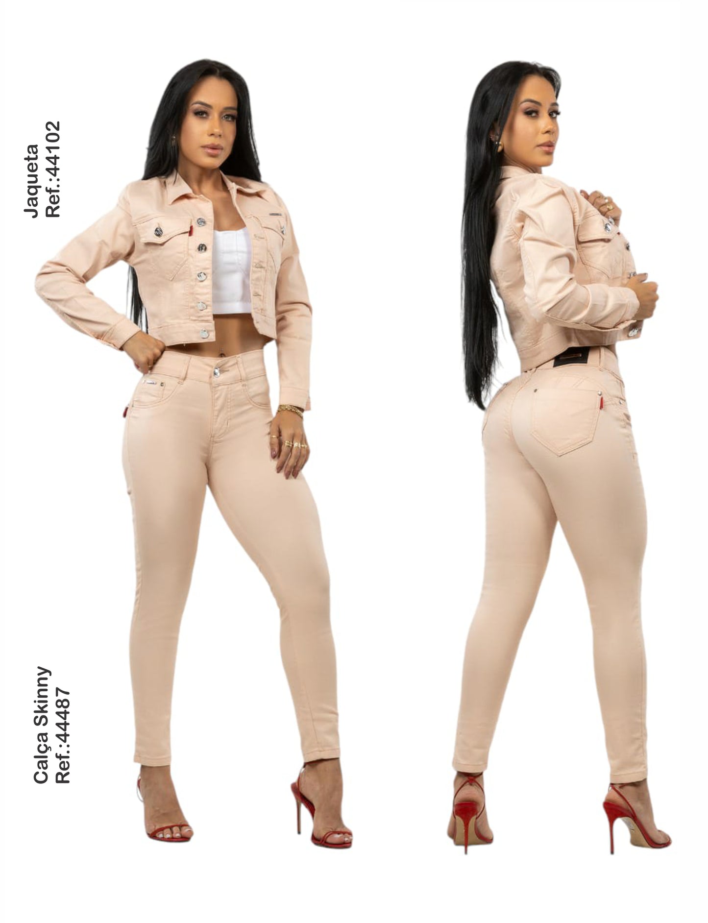 kit Jaqueta  e Calça  Lycra Com Bojo Modela Bubum Set For