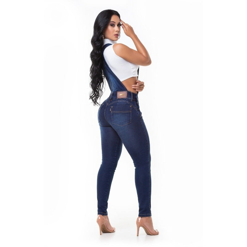 Macacão Jeans C/lycra Bojo Modela Bumbum Original