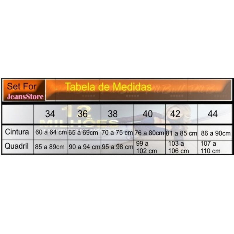 Calça Flare Lycra Bojo Removível Bumbum Barra Larga Original