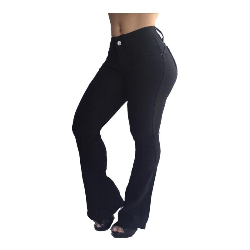 Calça Feminina Jeans Strech Flare Bojo Removível Original