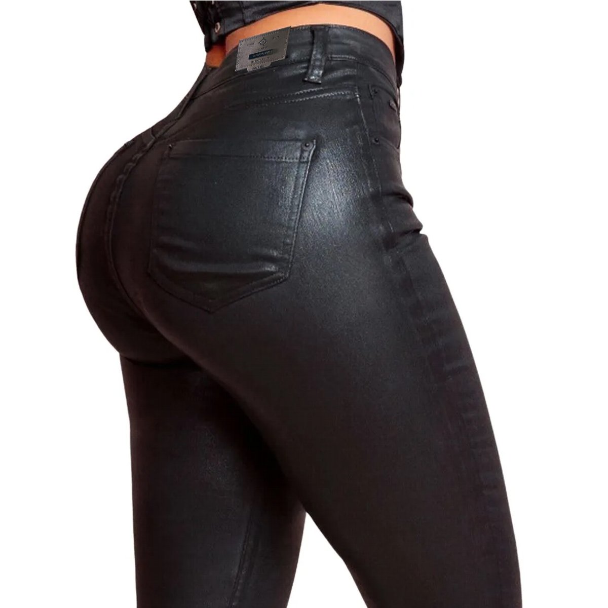 Calça Couro Feminina Lycra Modela BumBum FRETE GRÁTIS