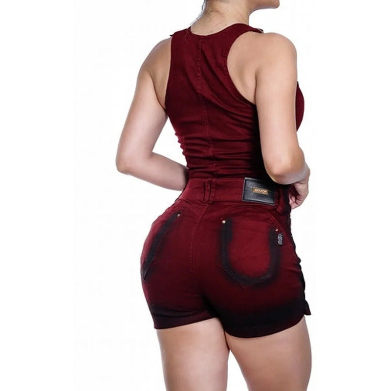 Macaquinho Short Saia Lycra Bojo Aumenta Bumbum Original