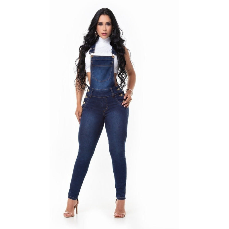 Macacão Jeans C/lycra Bojo Modela Bumbum Original